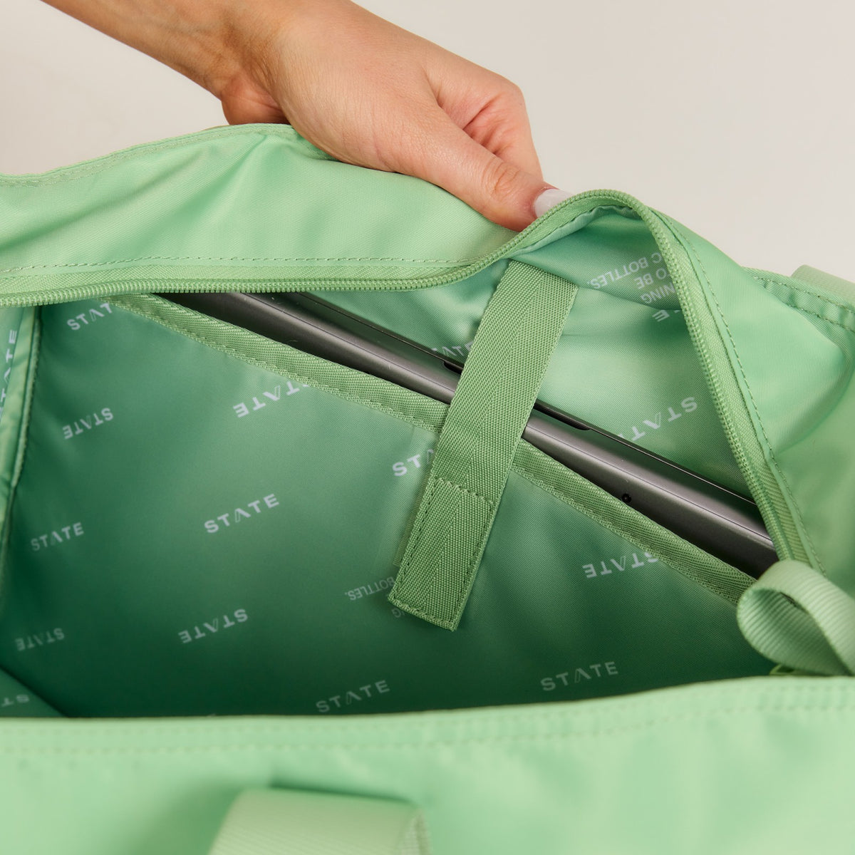 State Bags Discount - Graham Tote Nylon Green
