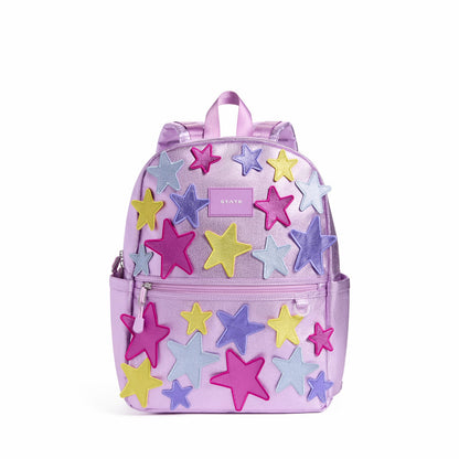 State Bags Everyday - Kane Kids Backpack Metallic 3D Stars