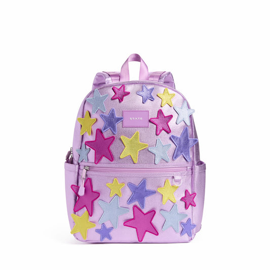 State Bags Everyday - Kane Kids Backpack Metallic 3D Stars