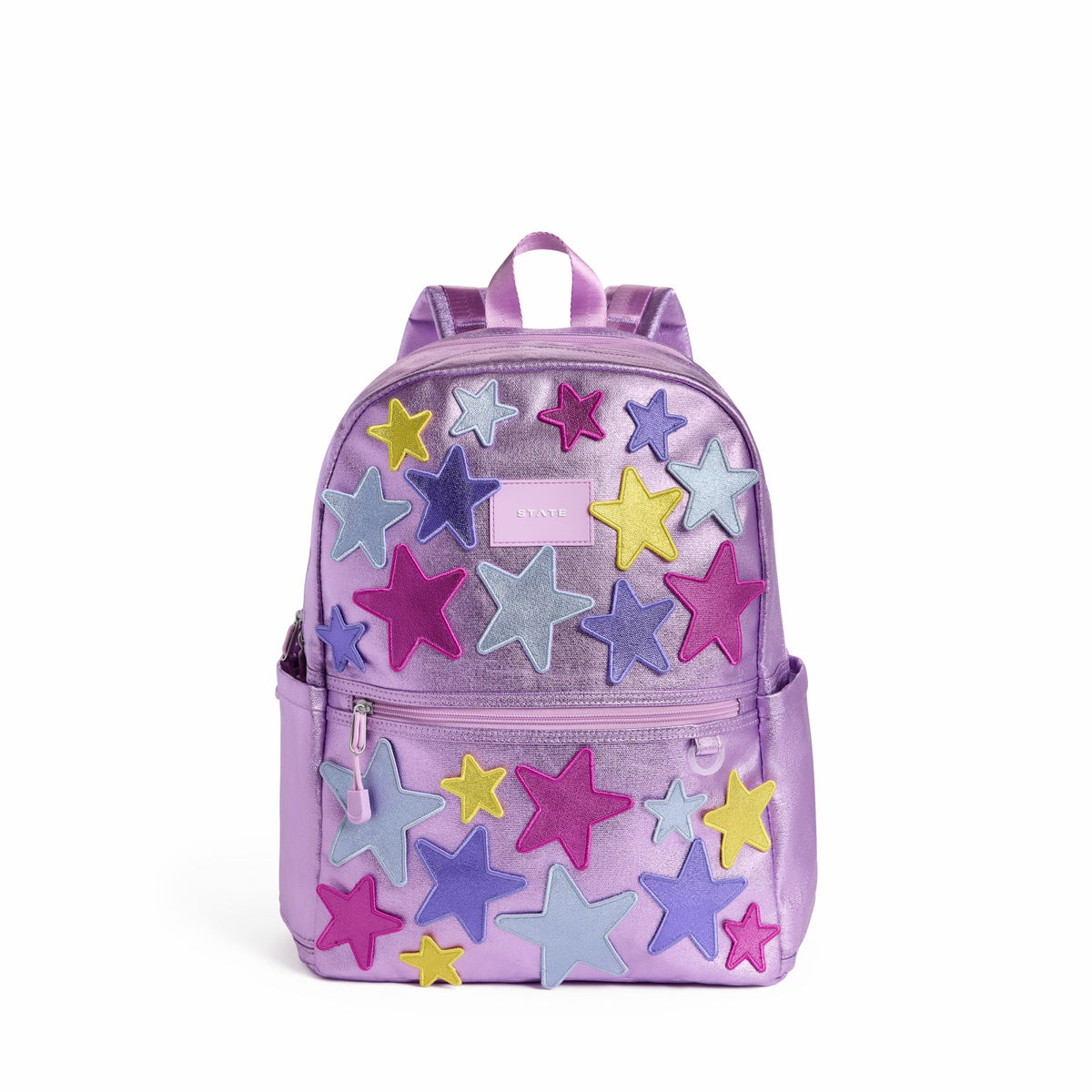 State Bags Best Price - Kane Double Pocket Backpack Metallic 3D Stars