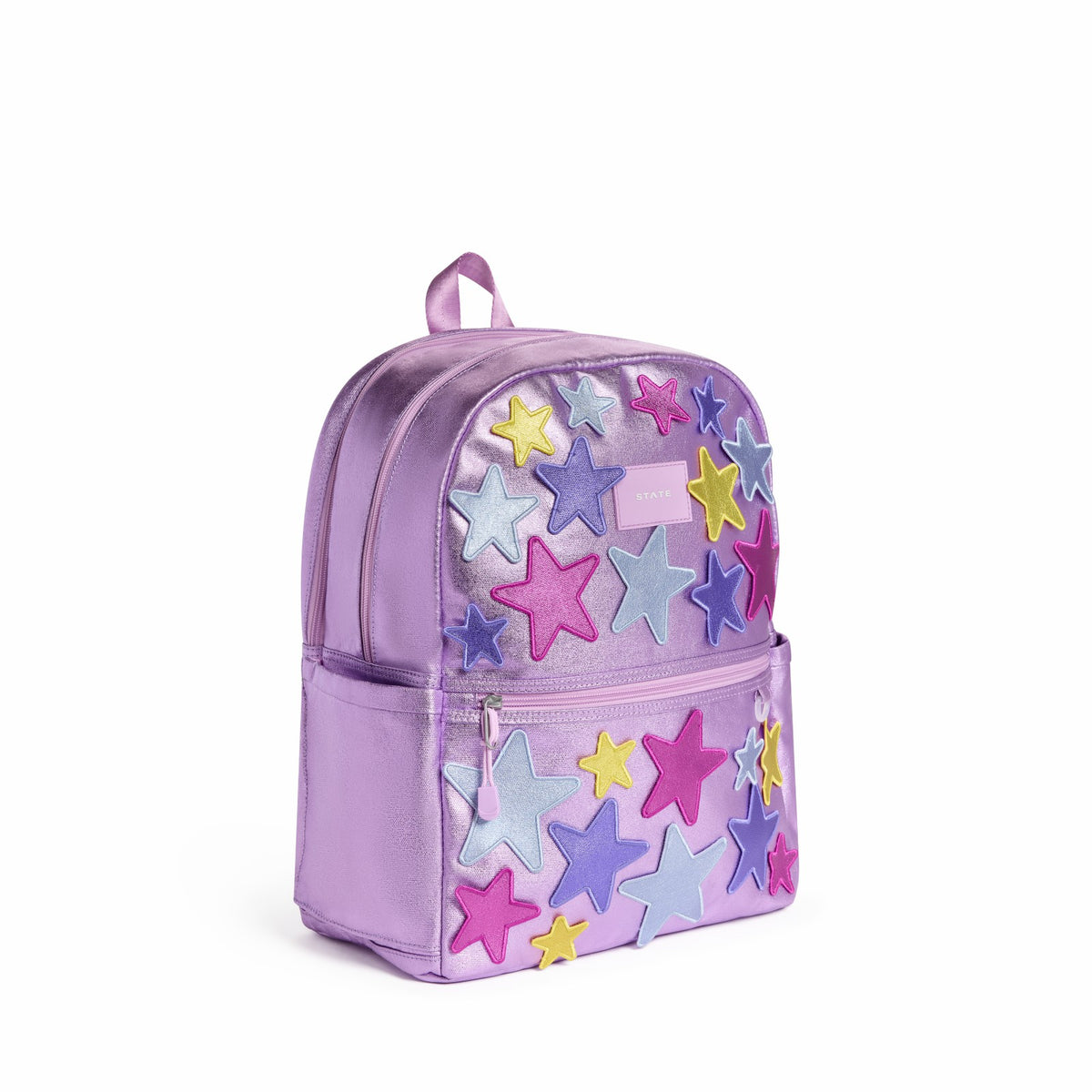 State Bags Best Price - Kane Double Pocket Backpack Metallic 3D Stars