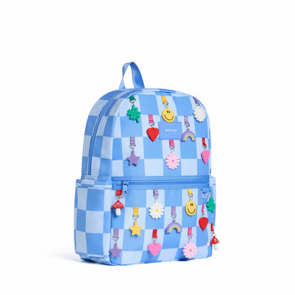 State Bags Latest - Kane Kids Travel Backpack Charms Blue Checkerboard