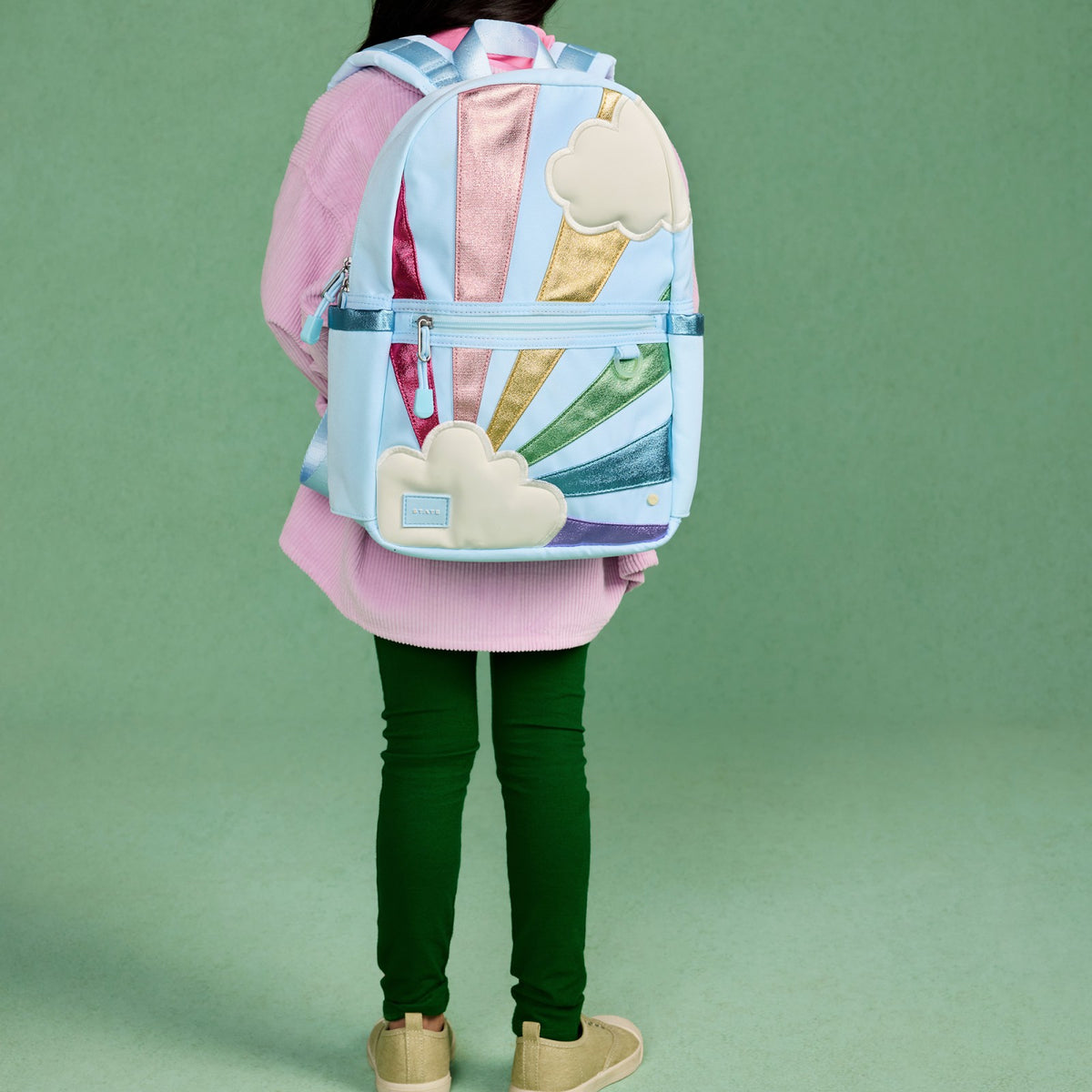 State Bags Quality - Kane Kids Mini Backpack Recycled Polycanvas Rainbow Cloud