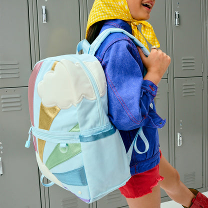State Bags Best Price - Kane Kids Backpack Polyester Canvas Rainbow Cloud