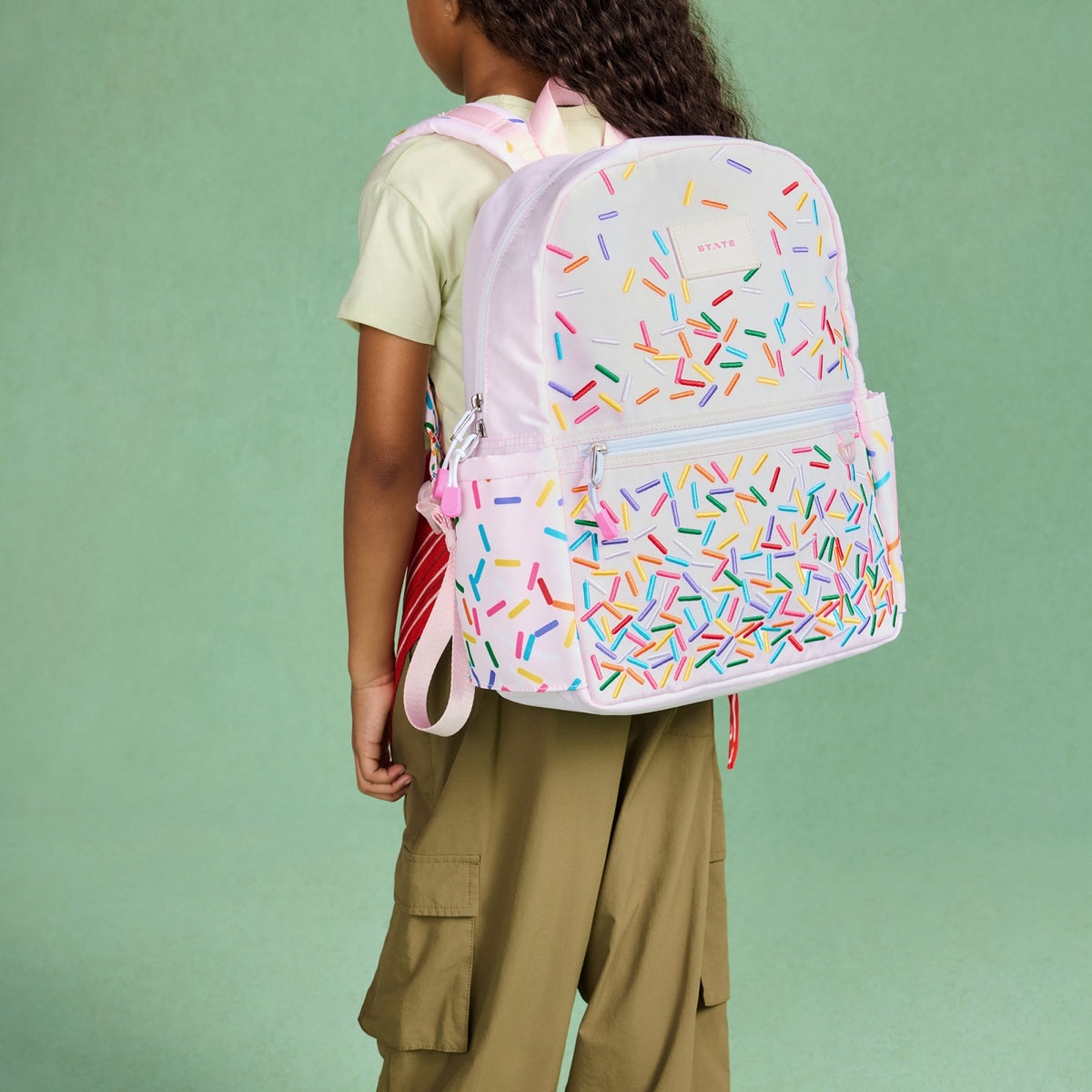 State Bags Trending - Kane Kids Backpack Polyester Canvas Rainbow Sprinkles