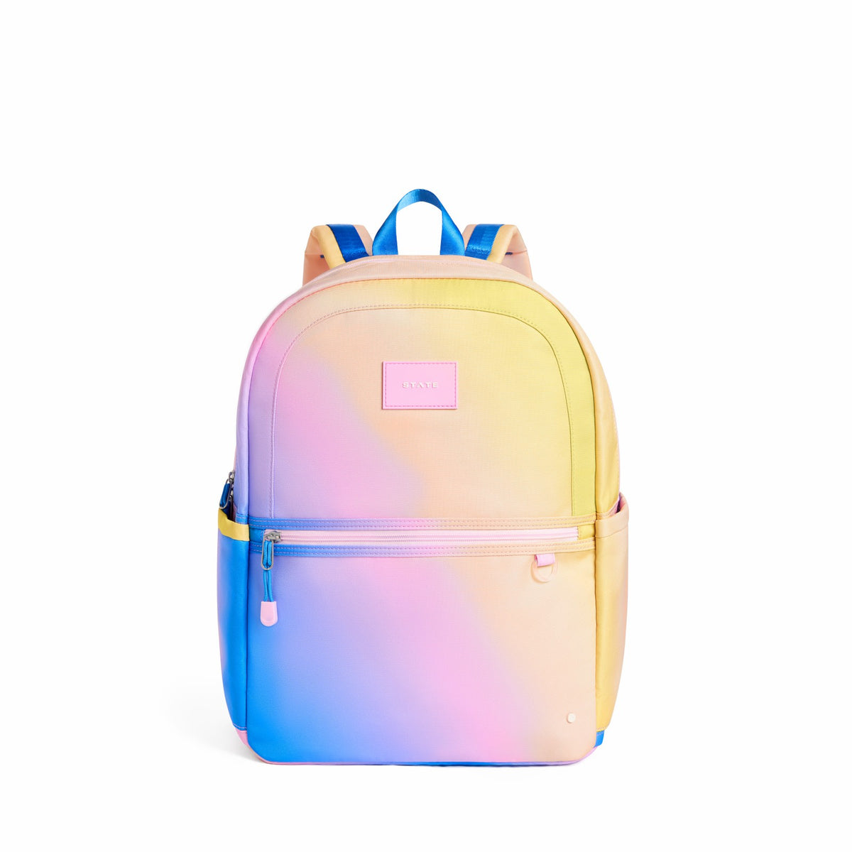 State Bags Essential - Kane Kids Large Backpack Recycled Polycnavas Blue/Pink/Yellow Gradient
