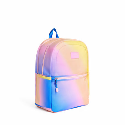 State Bags Essential - Kane Kids Large Backpack Recycled Polycnavas Blue/Pink/Yellow Gradient