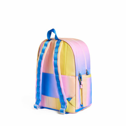 State Bags Essential - Kane Kids Large Backpack Recycled Polycnavas Blue/Pink/Yellow Gradient