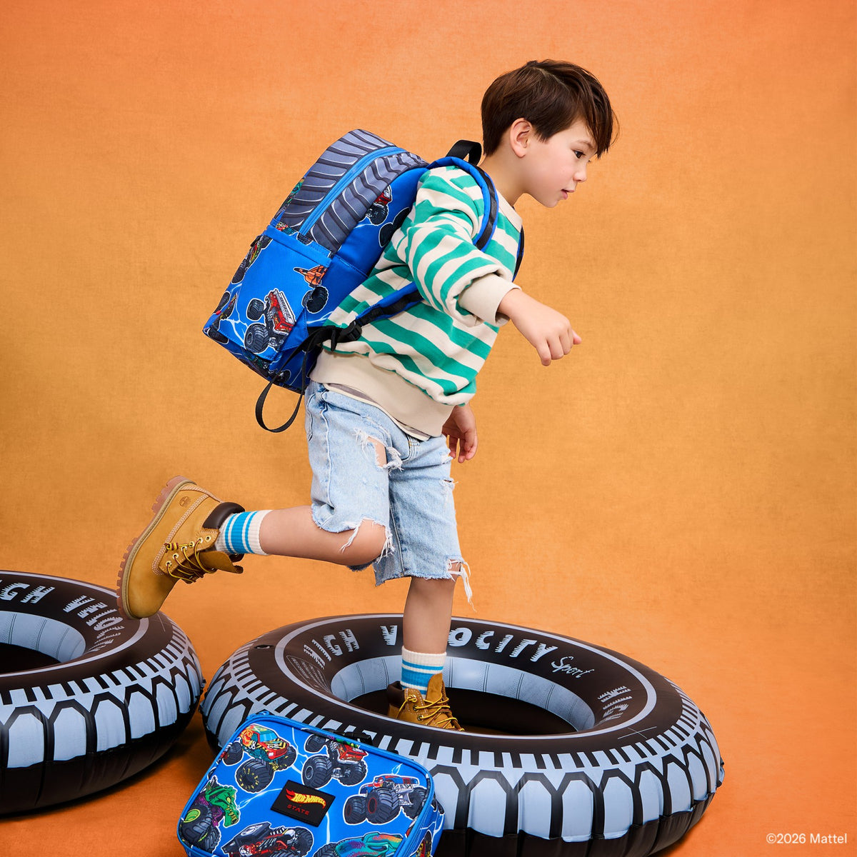 State Bags Exclusive - STATE x Hot Wheels™ Kane Backpack Hot Wheels™ Falling Trucks