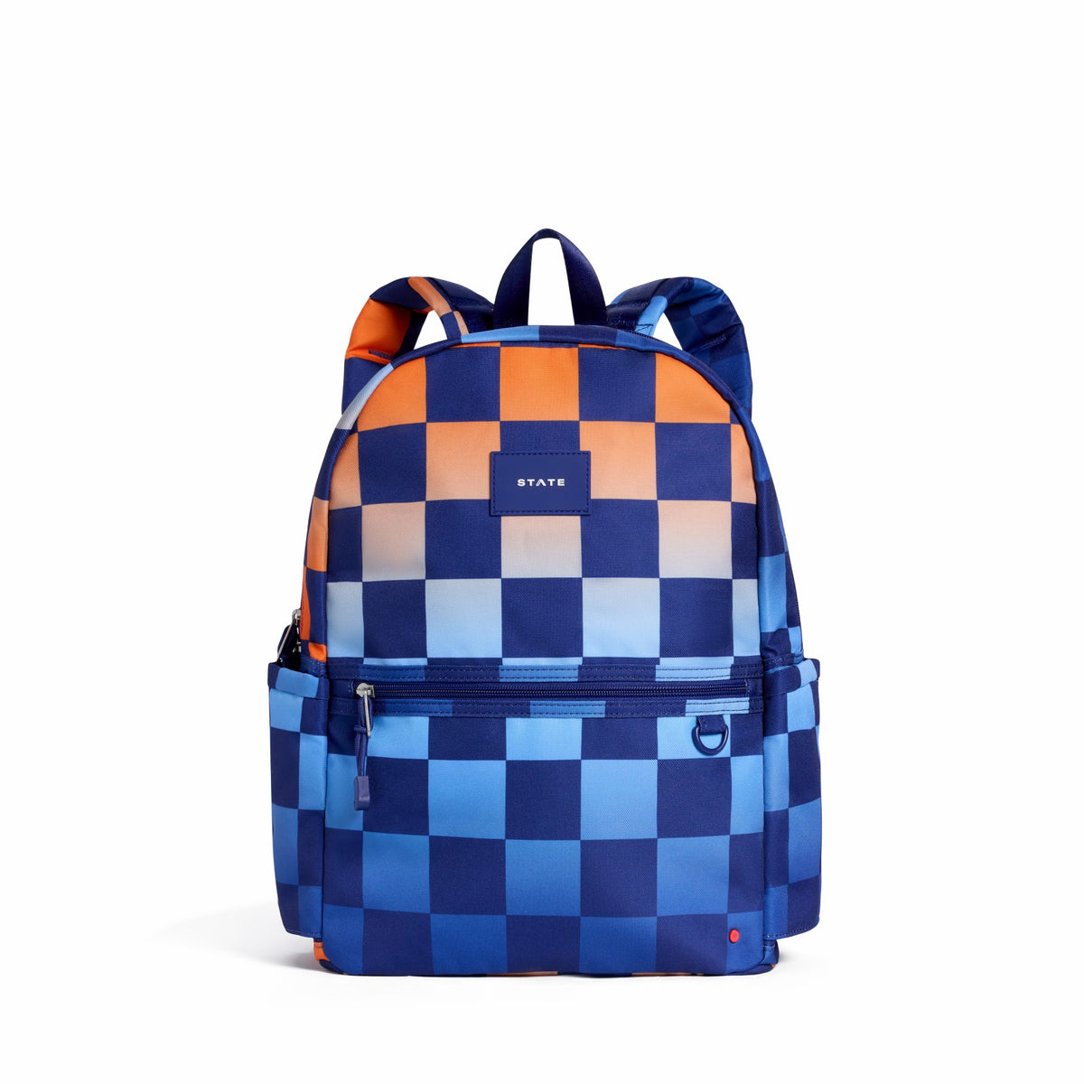 State Bags Value - Kane Double Pocket Backpack Recycled Polycanvas Gradient Checkerboard