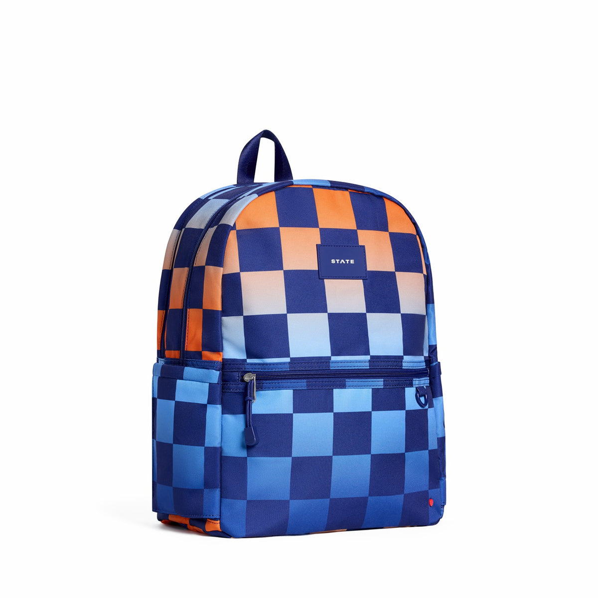 State Bags Value - Kane Double Pocket Backpack Recycled Polycanvas Gradient Checkerboard