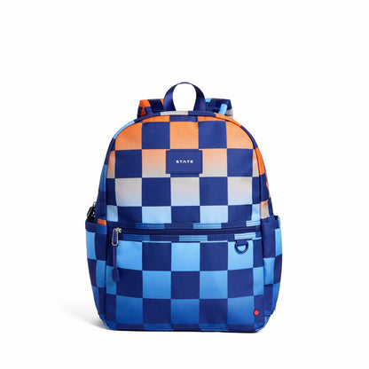 State Bags Discount - Kane Kids Travel Backpack Printed Canvas Gradient Checkerboard