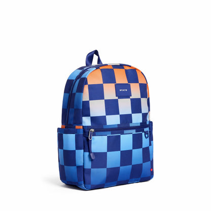 State Bags Discount - Kane Kids Travel Backpack Printed Canvas Gradient Checkerboard