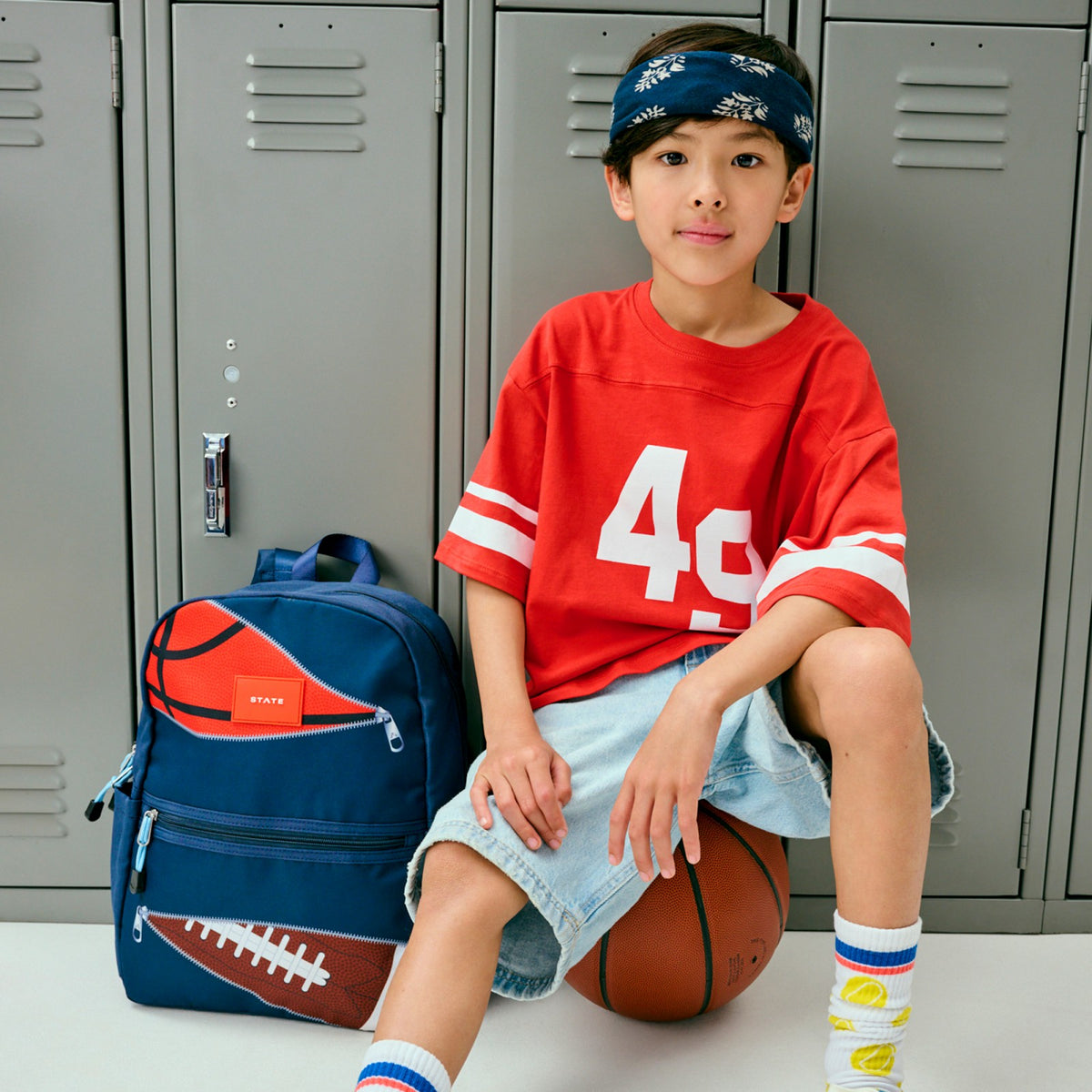 State Bags New - Kane Kids Travel Backpack Printed Canvas Sports