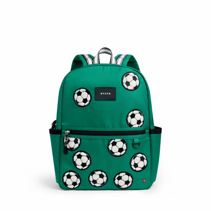 State Bags Classic - Kane Kids Backpack Nylon Fuzzy Soccer Balls