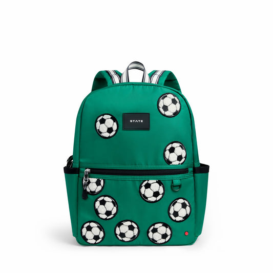 State Bags Classic - Kane Kids Backpack Nylon Fuzzy Soccer Balls