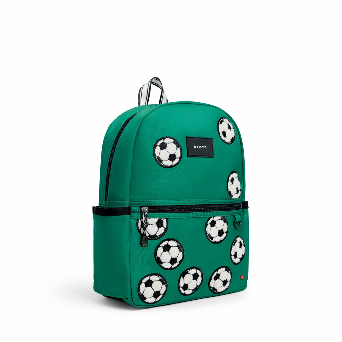State Bags Classic - Kane Kids Backpack Nylon Fuzzy Soccer Balls