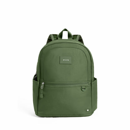 State Bags Discount - Kane Kids Double Pocket Recycled Polyester Canvas Olive