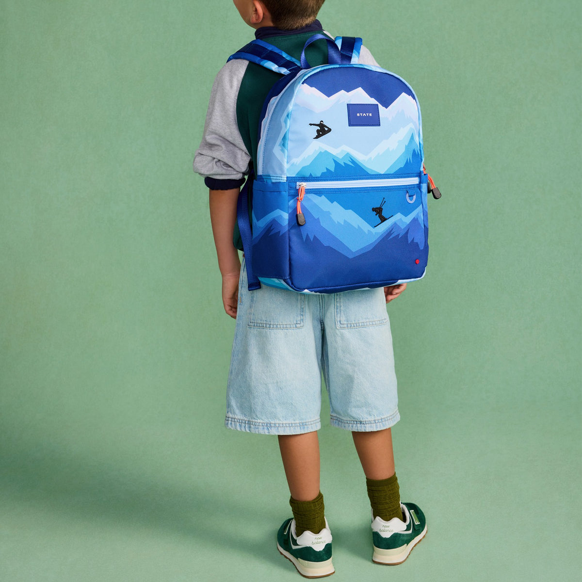 State Bags Top Pick - Kane Kids Backpack Polyester Canvas Mountains