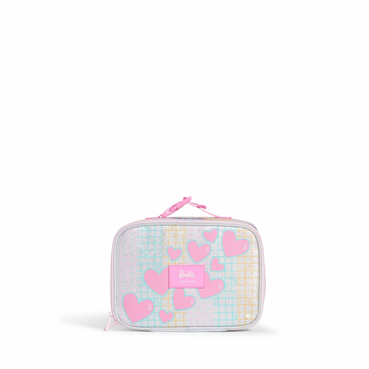 State Bags New - STATE x Barbie™ Rodgers Lunch Box Barbie Multi Grid & Hearts