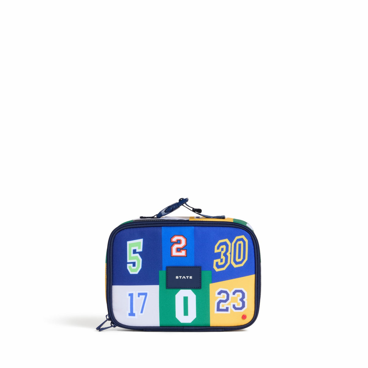 State Bags Customer Favorite - Rodgers Lunch Box Poly Canvas Varsity Numbers