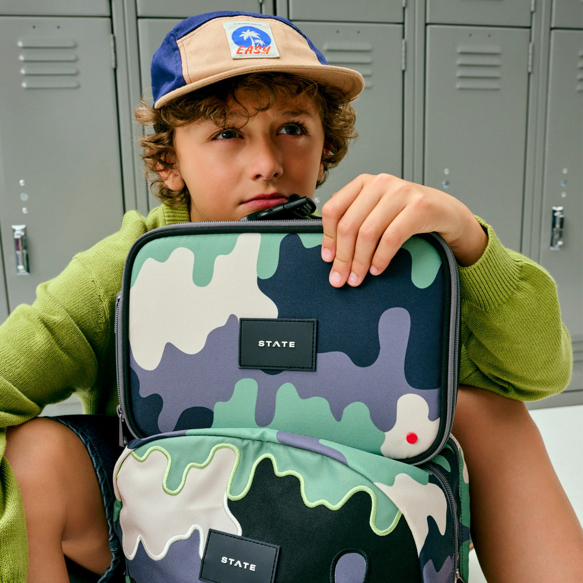 State Bags Popular - Rodgers Lunch Box Recycled Polyester Canvas Camo Drip