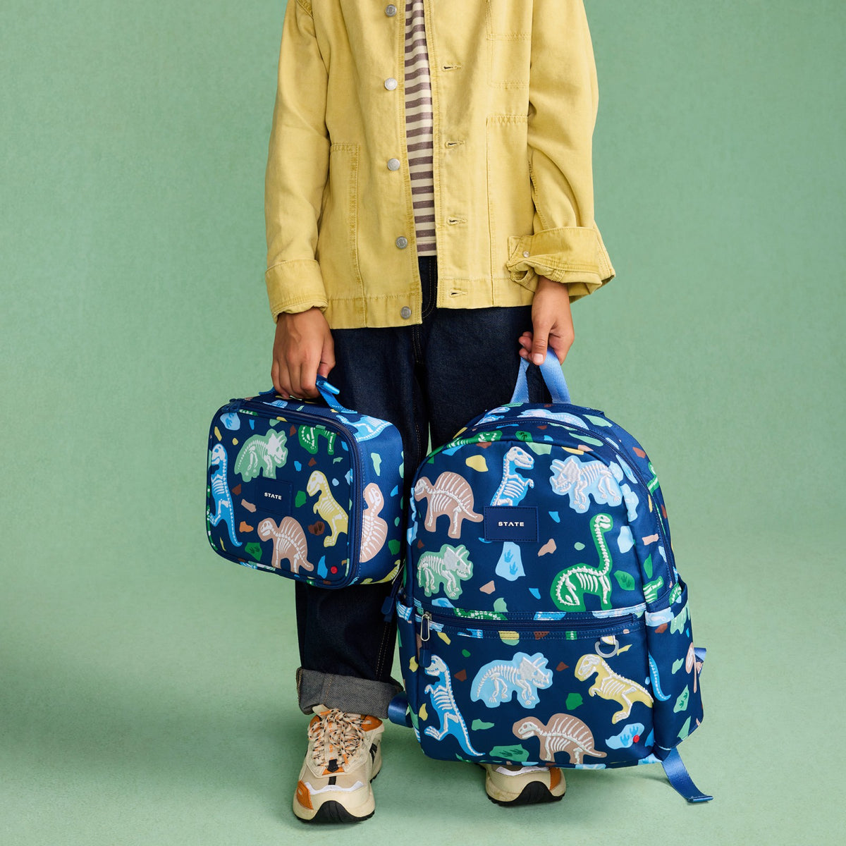 State Bags Popular - Rodgers Lunch Box Recycled Polyester Canvas Dino Fossils
