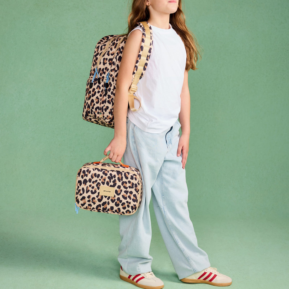 State Bags Hot Sale - Rodgers Lunch Box Recycled Poly Canvas Leopard