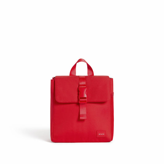 State Bags Premium - Richmond Lunch Box Recycled Polyester Canvas Red