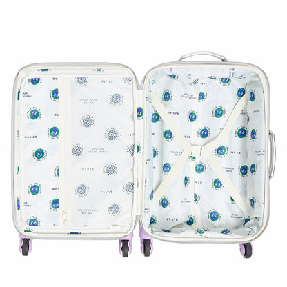 State Bags Premium - Logan Suitcase Metallic Patchwork Hearts
