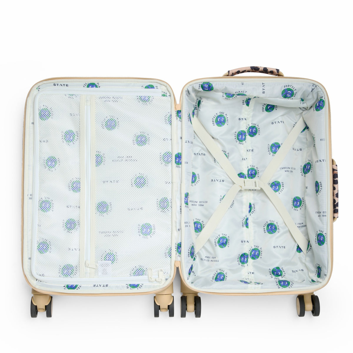 State Bags Best Price - Logan Carry-On Suitcase Leopard