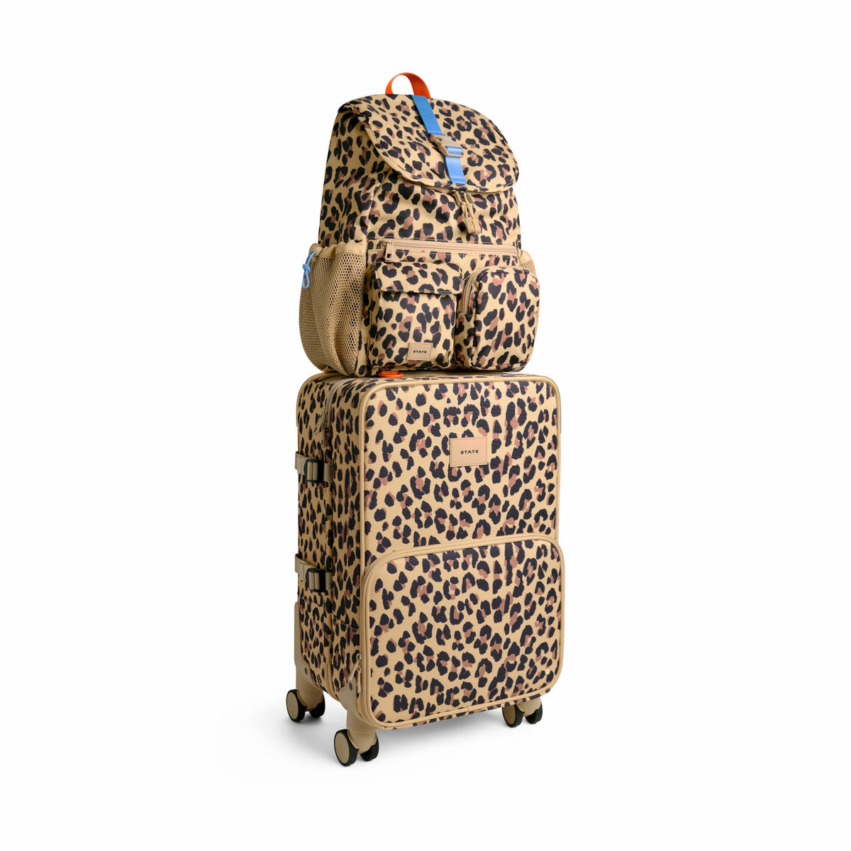 State Bags Best Price - Logan Carry-On Suitcase Leopard