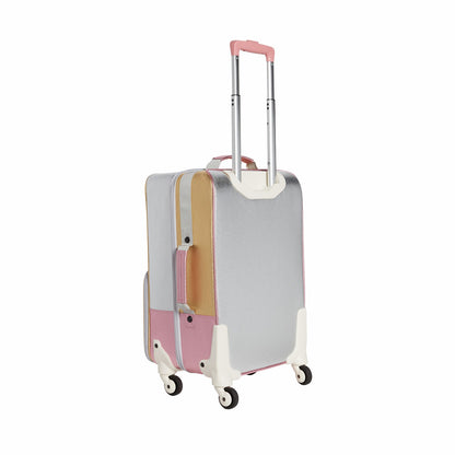 State Bags Trusted - Logan Suitcase Metallic Pink/Silver