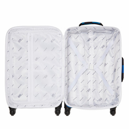 State Bags Customer Favorite - Logan Suitcase Printed Canvas Blue Checkerboard