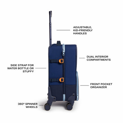 State Bags Recommended - Logan Suitcase Polyester Canvas Navy