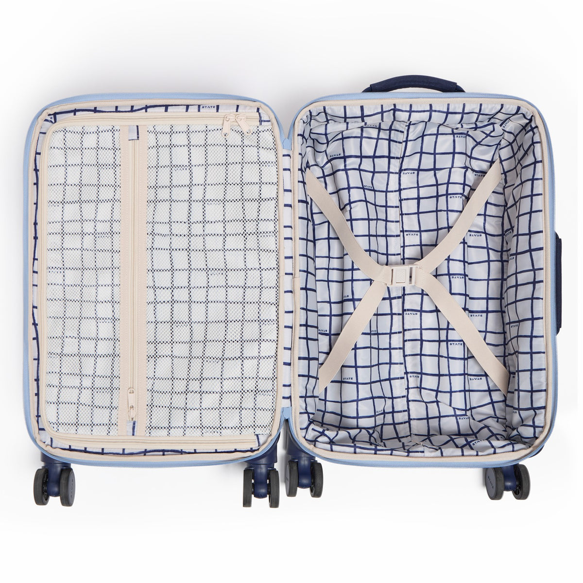 State Bags Recommended - Logan Suitcase Polyester Canvas Navy