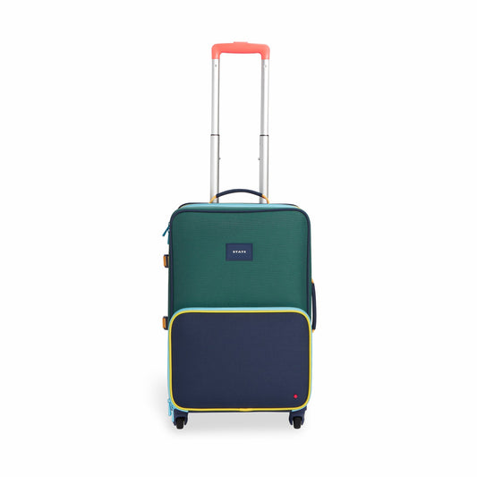 State Bags Trending - Logan Suitcase Color Block Green/Navy