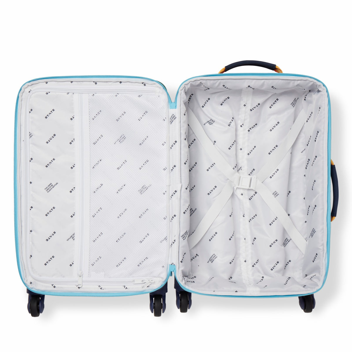 State Bags Trending - Logan Suitcase Color Block Green/Navy