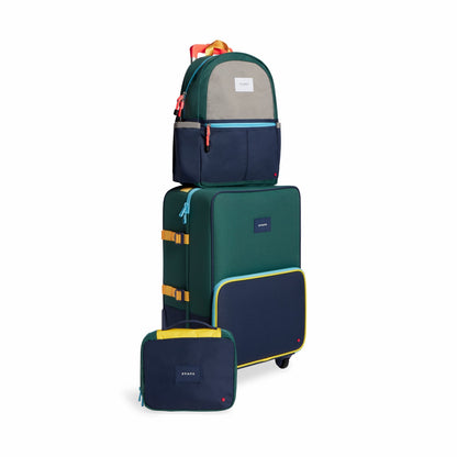 State Bags Trending - Logan Suitcase Color Block Green/Navy