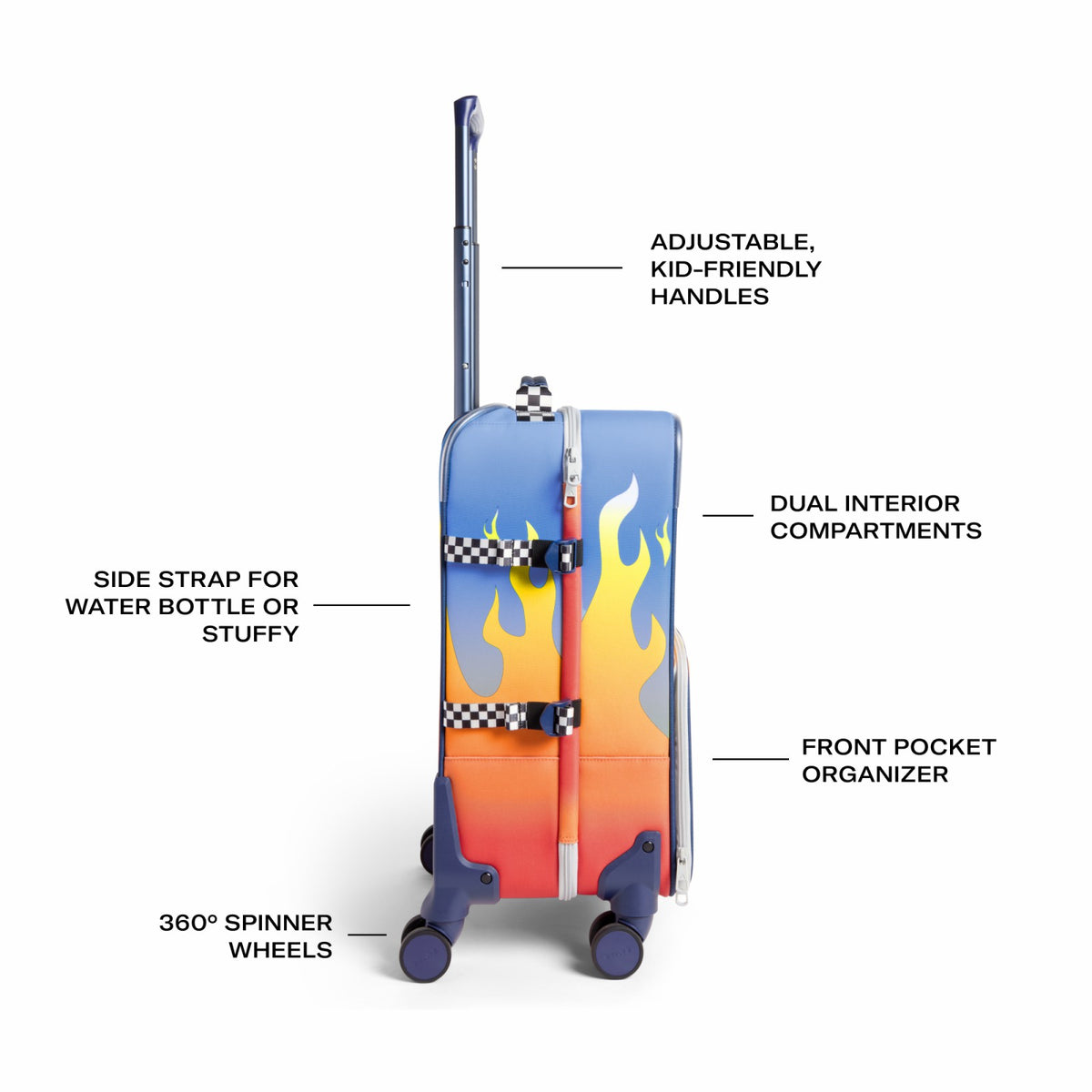 State Bags Discount - STATE x Hot Wheels™ Logan Carry-On Suitcase Hot Wheels™ Flames
