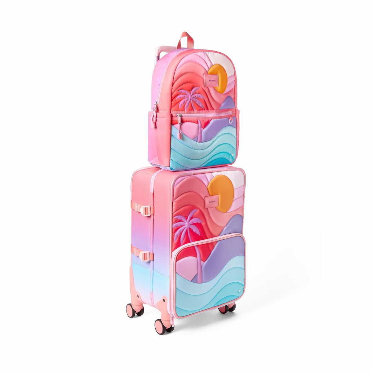 State Bags Deals - Logan Suitcase Nylon Puffer Sunset