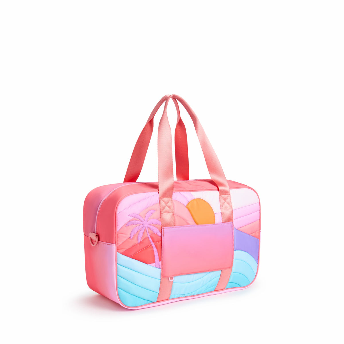 State Bags Smart Buy - Rockaway Duffle Printed Nylon Puffer Sunset