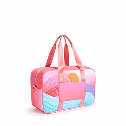 State Bags Smart Buy - Rockaway Duffle Printed Nylon Puffer Sunset