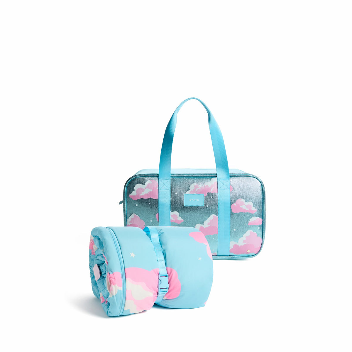 State Bags Smart Buy - Rockaway Duffle Metallic Clouds