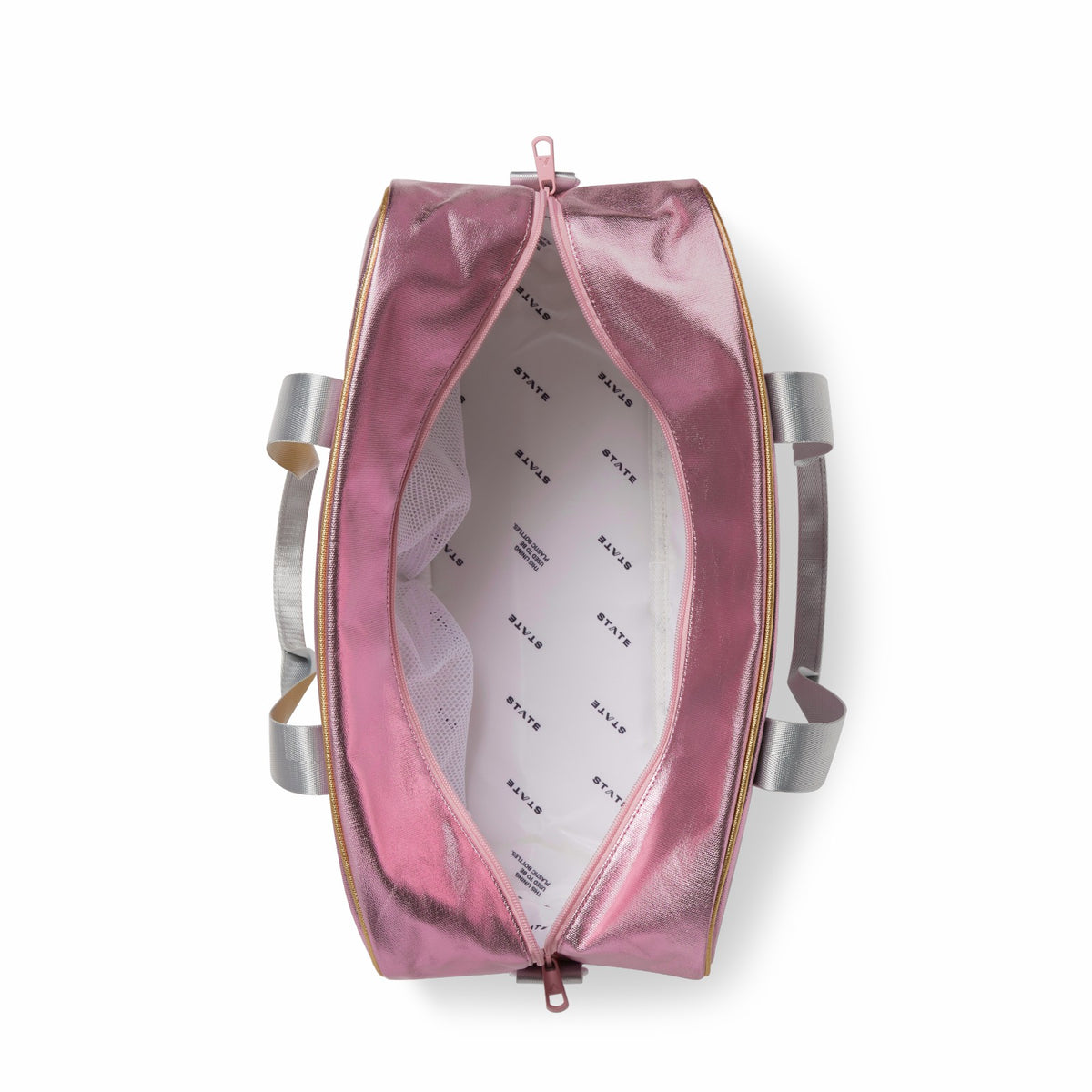State Bags Everyday - Rockaway Duffle Metallic Pink/Silver