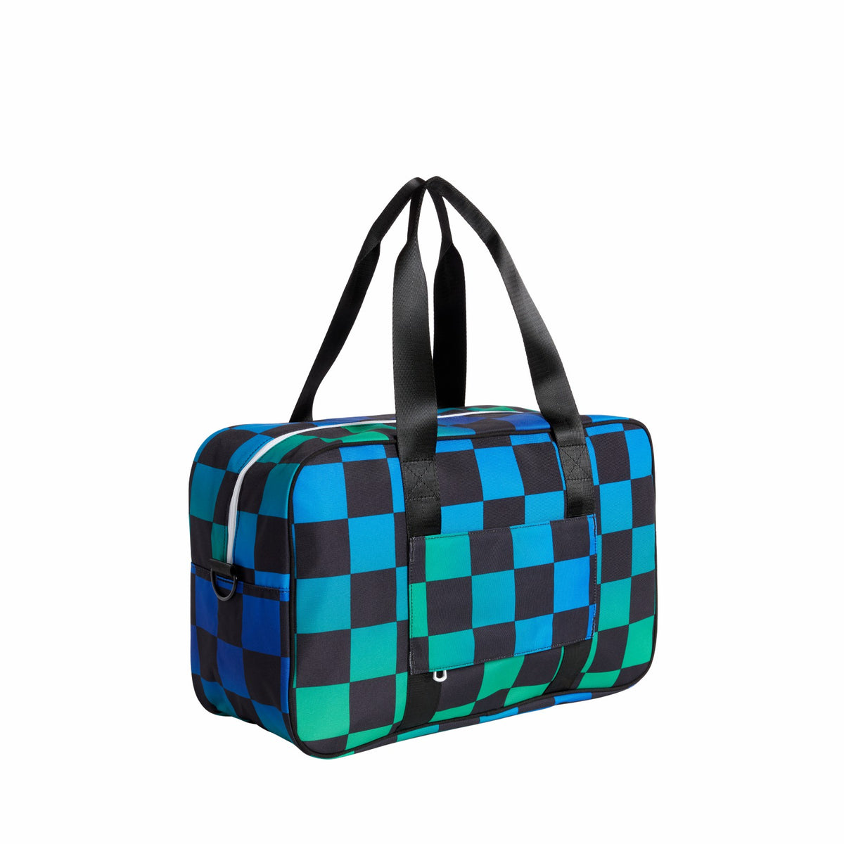 State Bags Customer Favorite - Rockaway Duffle Recycled Polyester Canvas Blue Checkerboard