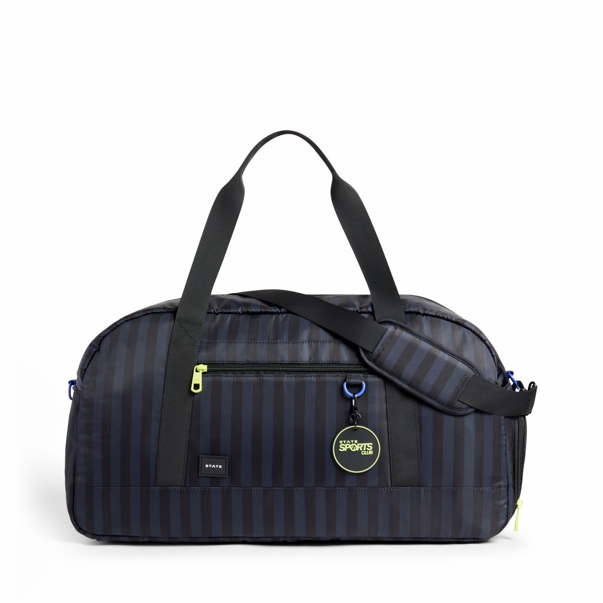 State Bags Essential - Fenway Sports Duffle Black Grey Striped