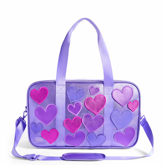 State Bags Featured - Rockaway Duffle Metallic 3D Hearts