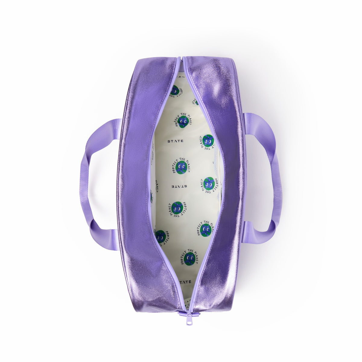 State Bags Featured - Rockaway Duffle Metallic 3D Hearts