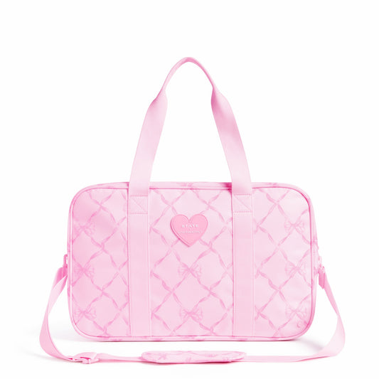 State Bags Signature - Rockaway Duffle Polyester Canvas Pink Peppermint